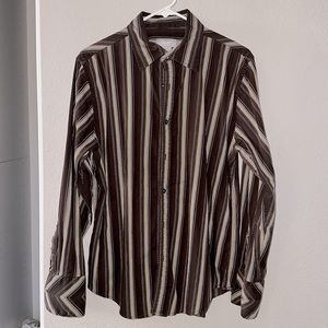 Brand: Utility. Brown long sleeve shirt. Size: L